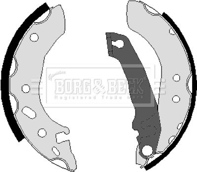 BORG & BECK Piduriklotside komplekt BBS6036